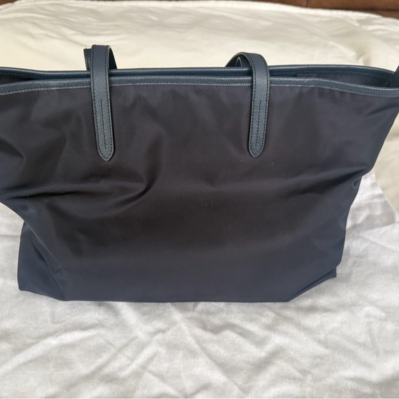 Prada Navy Re-Nylon Embroidered Logo Tote Bag - Picture 3 of 7